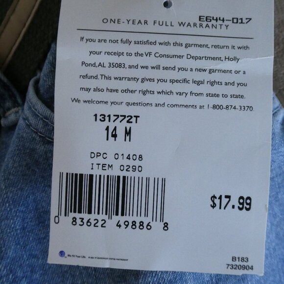 Blu Jeans by Lee - Capri NWT Size 14 - Picture 5 of 9